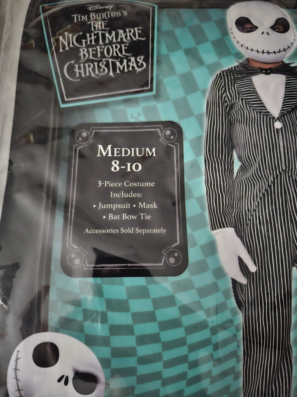 Jack Skellington Costume Youth Medium 8/10 - Picture 2 of 4